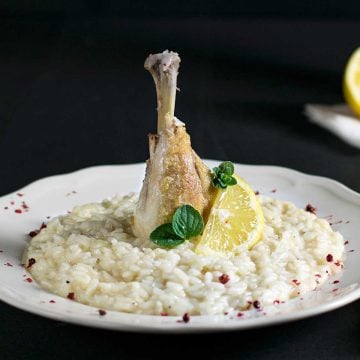 Greek chicken risotto featured image.