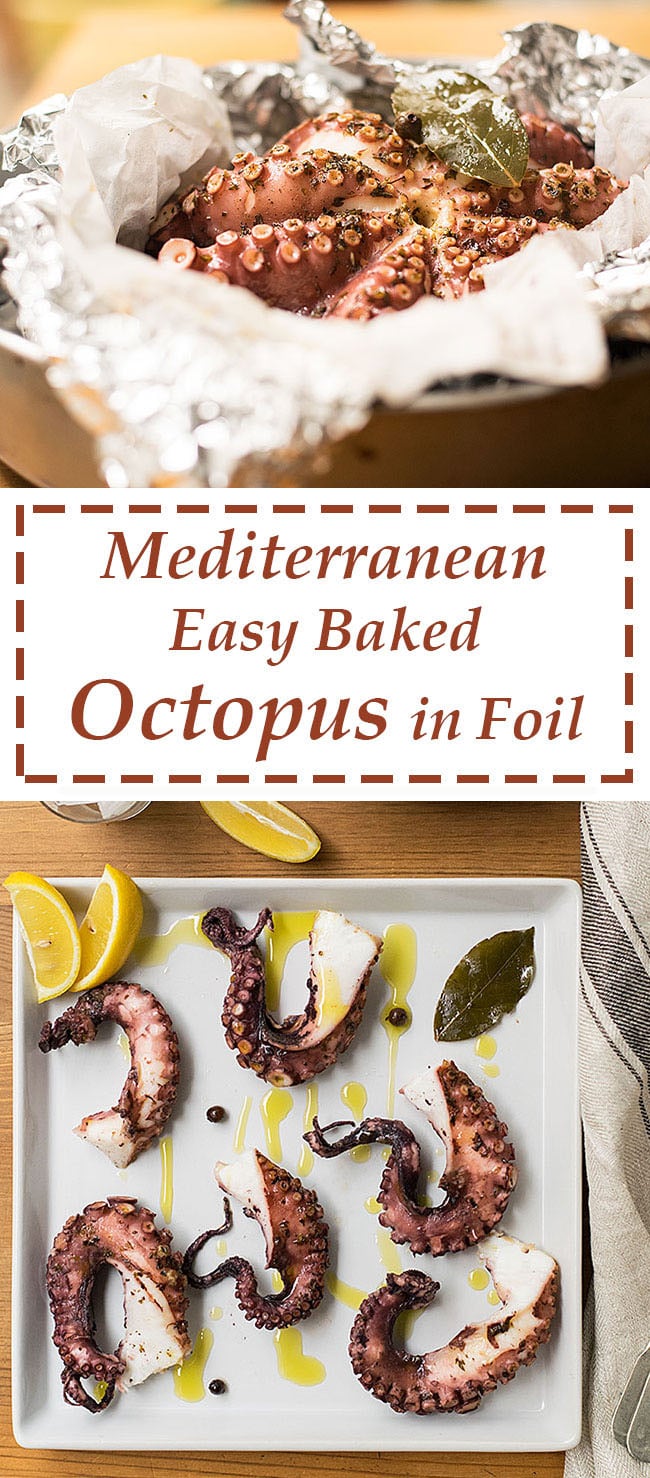 easy baked octopus in foil 5