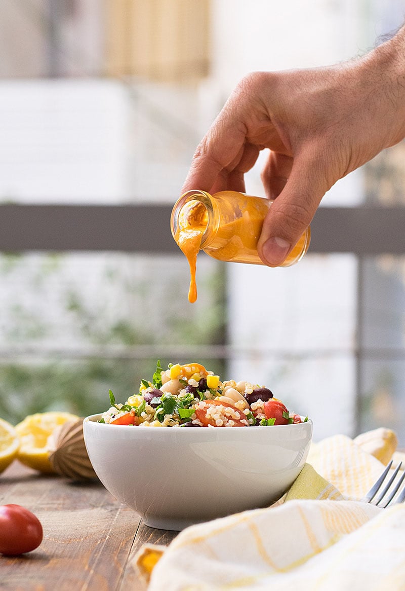 Quinoa and bean lunch salad 2