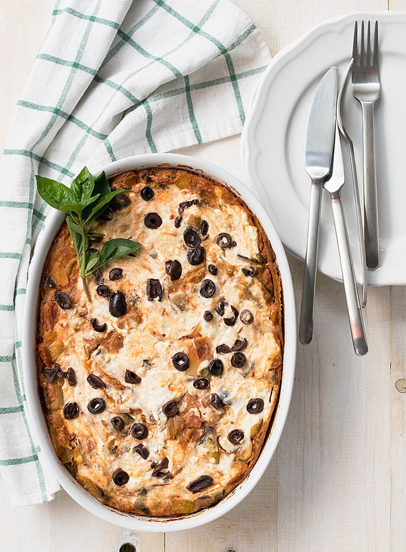 vegetarian fake lasagna casserole
