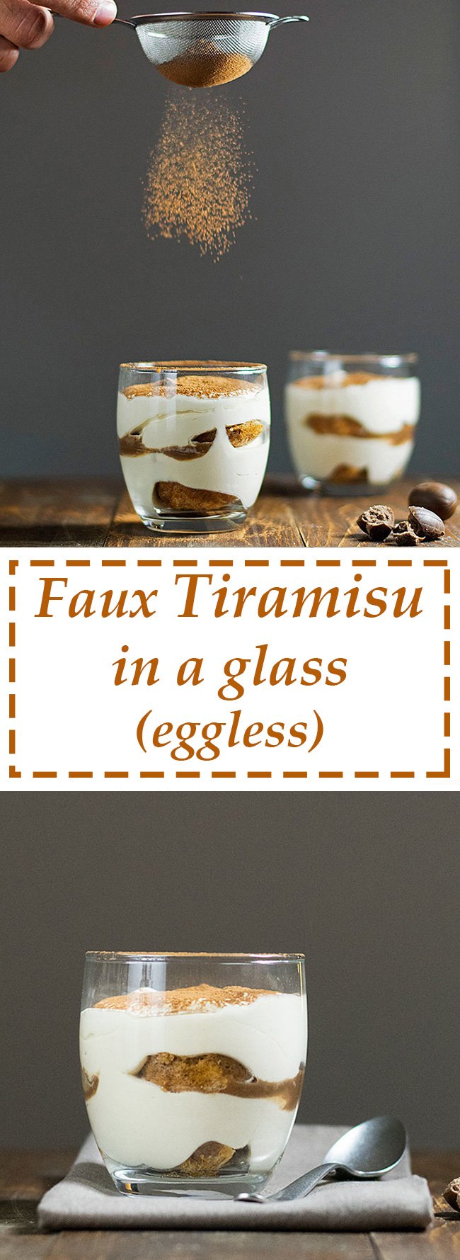 Faux tiramisu in a glass (eggless) 5