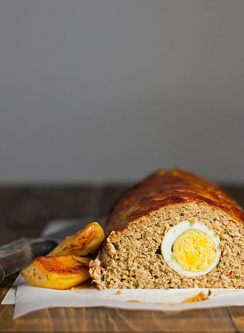 Keto Meatloaf with Eggs This Old School Meatloaf is one of them for me. My mom’s family always made meatloaf with perfectly-cooked hard-boiled eggs running through the center. As a kid, I was both fascinated and disgusted by this simultaneously decorative, bizarre and somehow beautiful meatloaf.