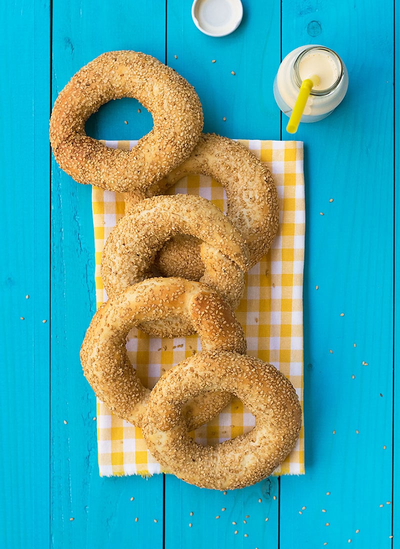 Greek sesame bagels (koulouri) 4