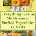 Everything grains Mediterranean stuffed vegetables 7