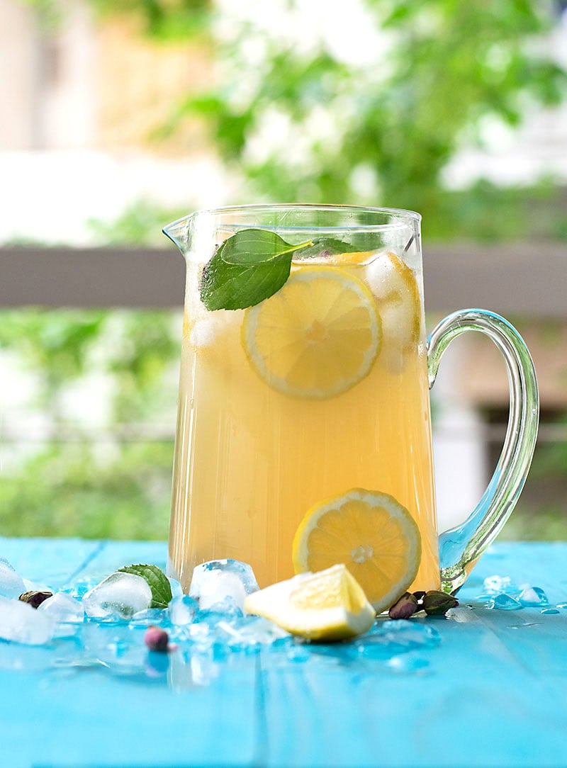 Rosebud syrup lemonade 3