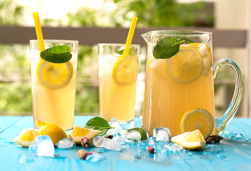 Rosebud syrup lemonade 4