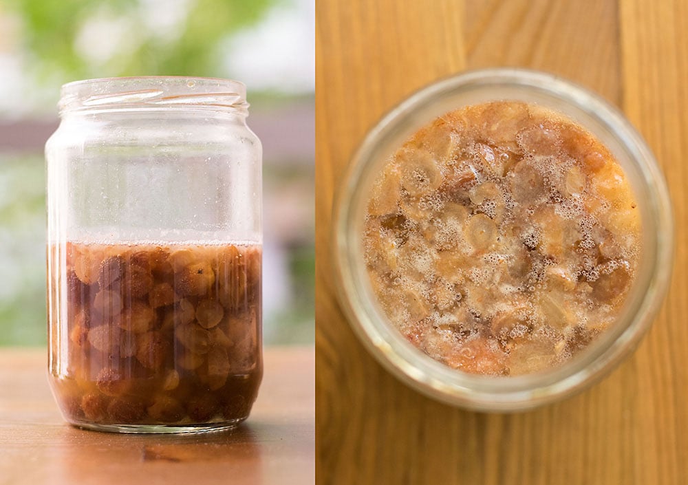 Raisin water starter sourdough bread