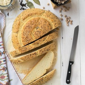 Chickpea Starter Cretan Traditional Bread (Eftazimo) f