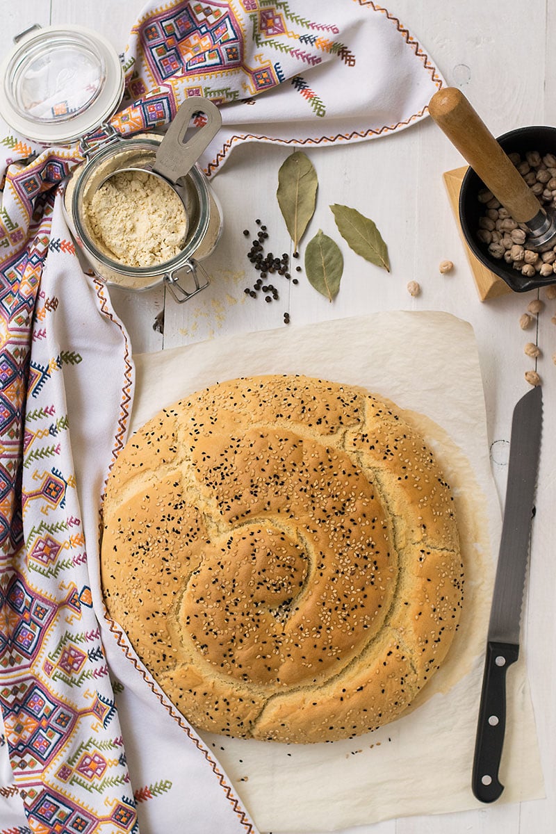 Chickpea Starter Cretan Traditional Bread (Eftazimo)