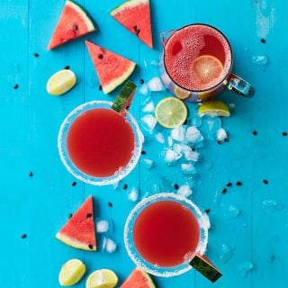 Watermelon & feta margarita f