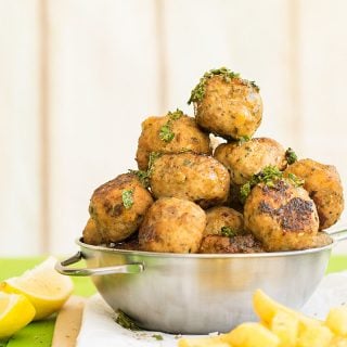 Juicy Greek fried meatballs (keftedes) f3