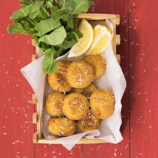 Butternut squash risotto arancini (rice balls)