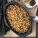 Greek traditional baked chickpeas (Revithada) f