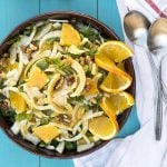 Shaved fennel, orange & ouzo salad f