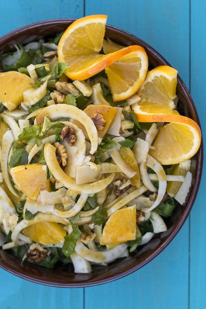 Shaved fennel, orange & ouzo salad 4