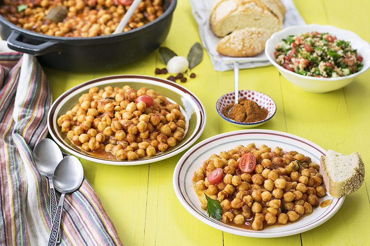 Easy Moroccan chickpea stew 6