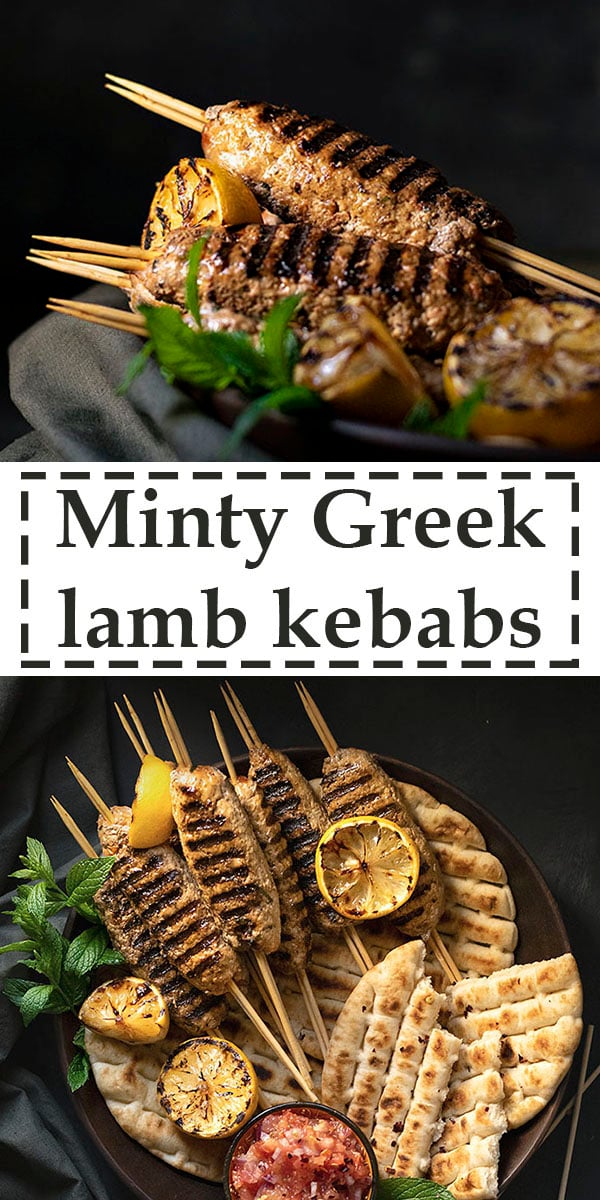 Minty Greek lamb kofta kebabs with yogurt & tomato sauce 7