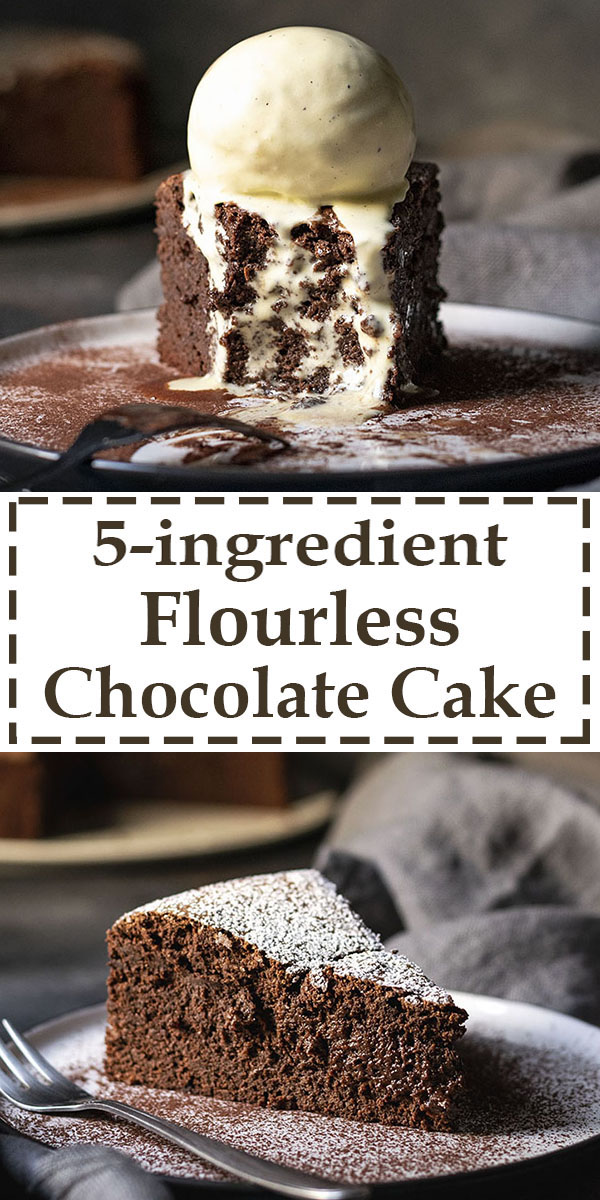 5-ingredient flourless chocolate cake (with no butter) 7
