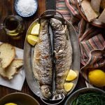 Baked whole rainbow trout featured image.