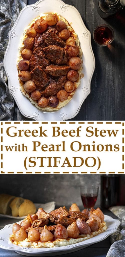 Greek beef stew with pearl onions (Stifado) 5