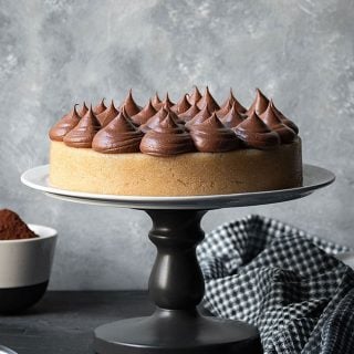 Greek Halva Cake with Whipped Chocolate Ganache – Vegan feat