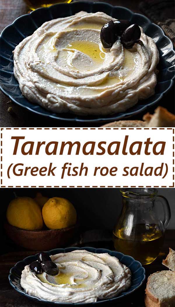 Fish Roe Spread Taramasalata (Greek fish roe dip)