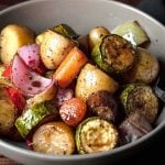 Balsamic roasted vegetables featured image.