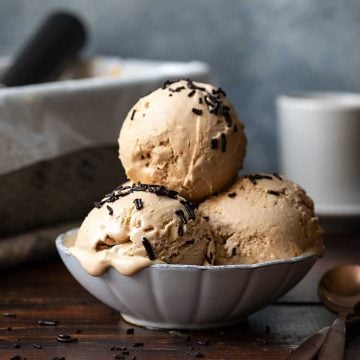 Easy coffee ice cream featured image.