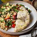 Oven baked swordfish featured image.