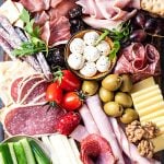 Mediterranean charcuterie board featured image.
