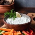 Greek yogurt dip featured image.
