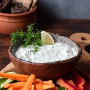 Greek yogurt dip featured image.
