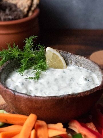 Greek yogurt dip featured image.